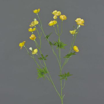 Umělý pryskyřník NORA, žlutá, 70cm, Ø2-3cm