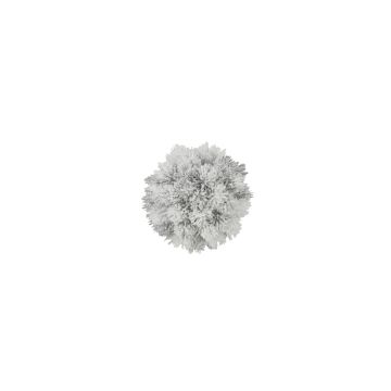 Umělá koule pínie ALESSIA, zasněžená, bílá, Ø15cm