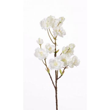 Umělá větvička japonské sakury SHILA, s květy, bílá, 55cm