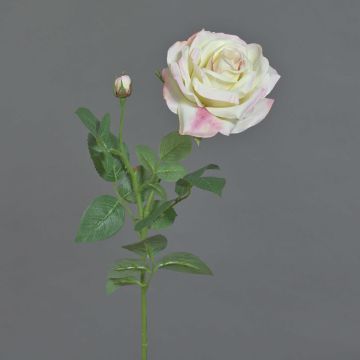 Umělá růže JANINE, světle růžová, 70cm, Ø12cm