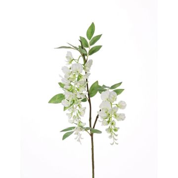 Umělá větvička vistárie NEZUMI, s květy, bílá, 105cm