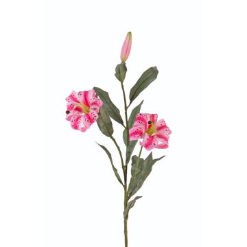 Umělá lilie tygrovaná DANBI, růžová, 85cm, Ø9cm