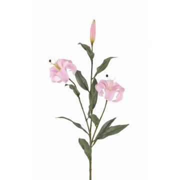 Umělá lilie tygrovaná DANBI, růžová, 85cm, Ø9cm