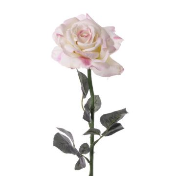 Umělá růže QUINZY, světle růžová, 65cm, Ø13cm