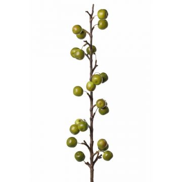 Umělá vetvička jabloně BORIAN, s plody, zelená, 95cm