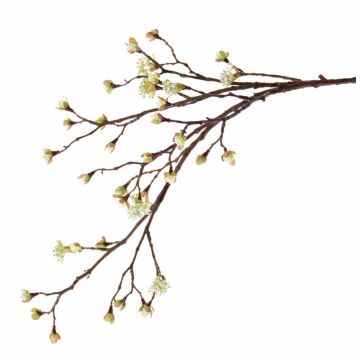 Umělá větvička javoru STEFFEN, s květy, zeleno-žlutá, 110cm