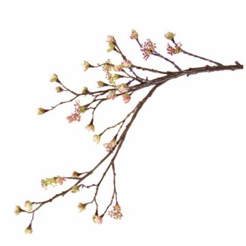 Umělá větvička javoru STEFFEN, s květy, růžová, 110cm
