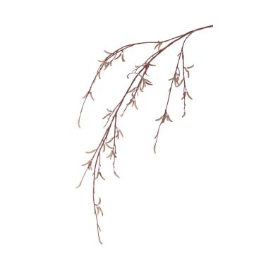 Umělá větvička břízy NANTE, s květy, hnědá, 90cm