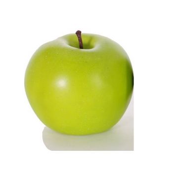Plastové jablko ADALBERO, zelená, 8cm, Ø8cm