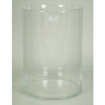 Váza ze skla SANYA OCEAN, válec, čirá, 35cm, Ø25cm