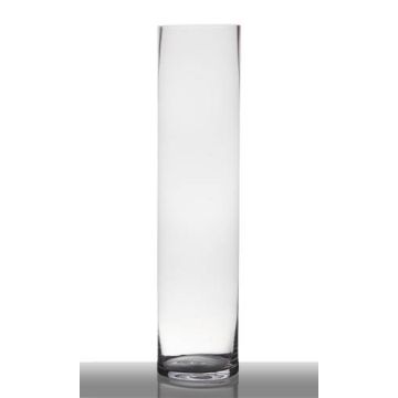 Válcová podlahová váza SANSA EARTH, sklo, transparentní, 80cm, Ø19cm