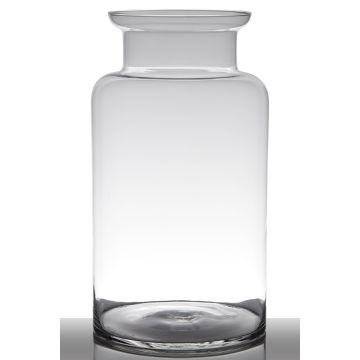 Skleněná váza KARIN EARTH, transparentní, 45cm, Ø25cm