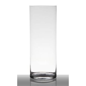 Skleněná váza SANYA EARTH, válec, průhledná, 40cm, Ø15cm