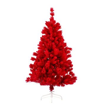 Plastový vánoční stromek GÖTEBORG SPEED, červená, 120cm, Ø60cm