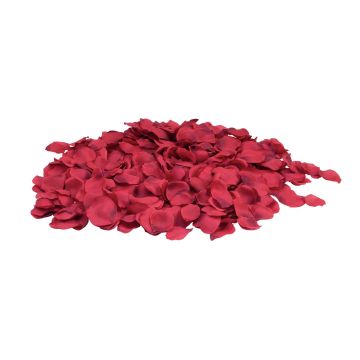 Textilní lístky růží MEGGIE, 500 kusů, červená, 4x4cm