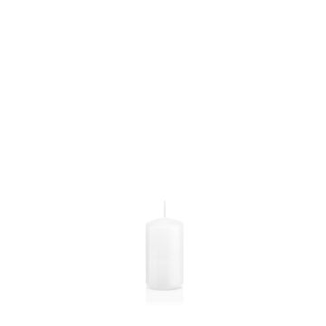 Sloupková svíčka MAEVA, bílá, 10cm, Ø5cm, 23h - Made in Germany