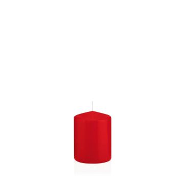 Sloupková svíčka MAEVA, červená, 8cm, Ø6cm, 29h - Made in Germany