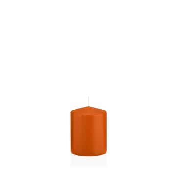 Sloupková svíčka MAEVA, oranžová, 8cm, Ø6cm, 29h - Made in Germany