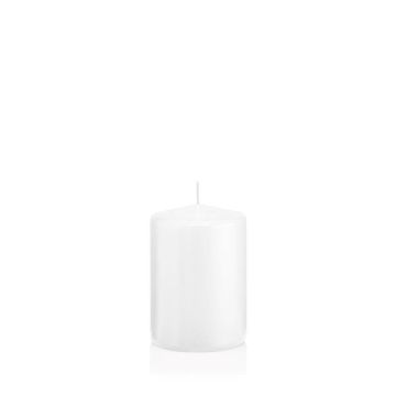 Sloupková svíčka MAEVA, bílá, 10cm, Ø7cm, 42h - Made in Germany