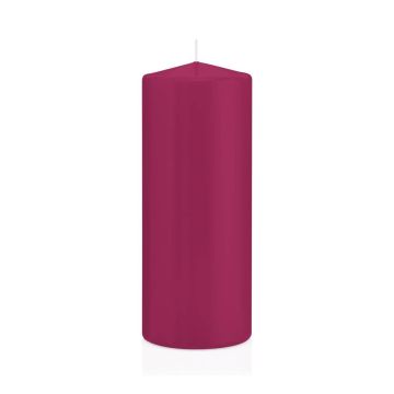 Sloupková svíčka MAEVA, purpurová, 20cm, Ø8cm, 119h - Made in Germany
