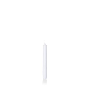 Lustrová svíčka CHARLOTTE, bílá, 18,5 cm, Ø 2,1 cm, 6,5 h - vyrobeno v Německu