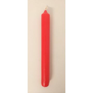 Lustrová svíčka CHARLOTTE, červená, 18,5cm, Ø2,1cm, 6,5h - vyrobeno v Německu
