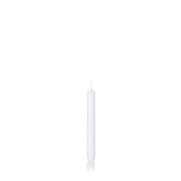 Lustrová svíčka CHARLOTTE, máčená v bílé barvě, 18,5 cm, Ø 2,1 cm, 6,5 h - vyrobeno v Německu