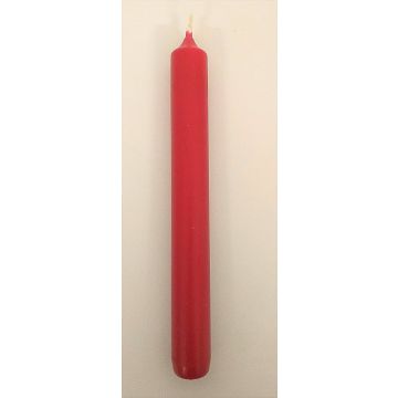 Lustrová svíčka CHARLOTTE, tmavě červená, 18,5 cm, Ø 2,1 cm, 6,5 h - vyrobeno v Německu
