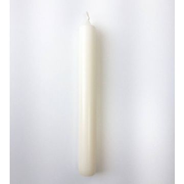 Lustrová svíčka CHARLOTTE, krémová, 18,5 cm, Ø 2,1 cm, 6,5 h - vyrobeno v Německu