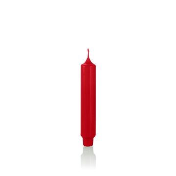 Punčová svíčka ARIETTA, červená, 16,4 cm, Ø 2,8 cm, 6h - vyrobeno v Německu