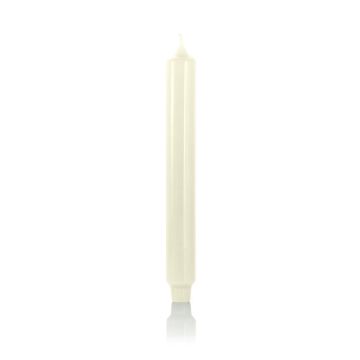 Punčová svíčka ARIETTA, slonová kost, 24,9 cm, Ø 2,8 cm, 16 hodin - vyrobeno v Německu