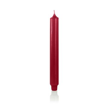 Punčová svíčka ARIETTA, tmavě červená, 24,9 cm, Ø 2,8 cm, 16 hodin - vyrobeno v Německu