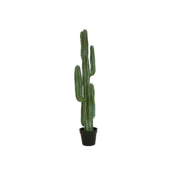 Plastový sloupkovitý kaktus DARION, zelený, 125 cm