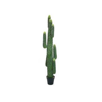 Plastový sloupkovitý kaktus DARION, zelený, 170 cm