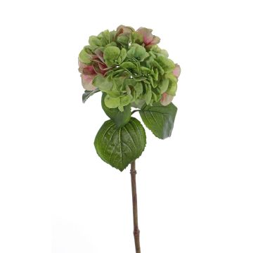 Plastová hortenzie CHIDORI, zeleno-růžová, 60cm, Ø20cm