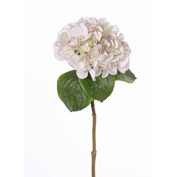 Plastová hortenzie CHIDORI, bílo fialová, 60cm, Ø20cm