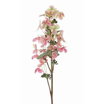 Umělá hortenzie Paniculata CHADORA, růžovo-zelená, 75cm, Ø15cm