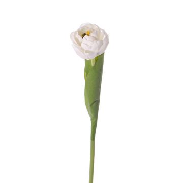 Umělý tulipán ROMANA, bílý, 45cm, Ø6cm