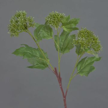 Umělecká sněhová koule DEMI, zelená, 60cm, Ø5-7cm