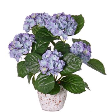 Umělá květina hortenzie TEMARI, fialová, 35cm, Ø10-12cm