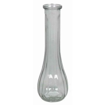 Váza z vlnitého skla KOSTA, čirá, 21,5cm, Ø7cm