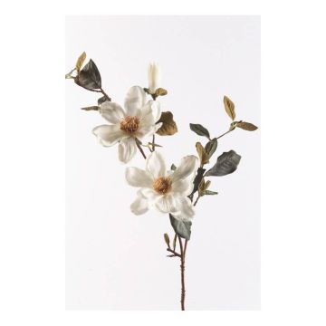Umělá květinová magnólie FITIA, krémová, 90cm