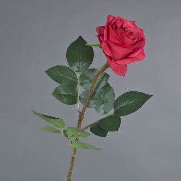 Umělá růžice BRINA, červená, 70cm, Ø9cm