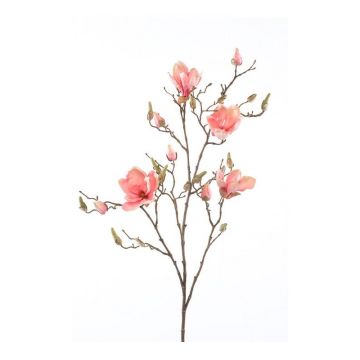 Umělá květinová magnólie CAELO, růžová, 105cm