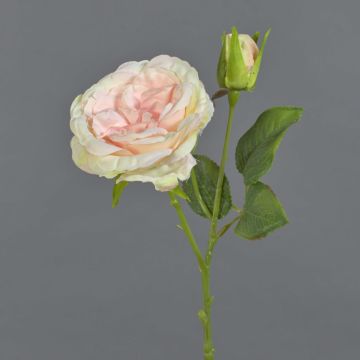 Plastová růžice CESCA, růžovo-žlutá, 40cm, Ø9cm