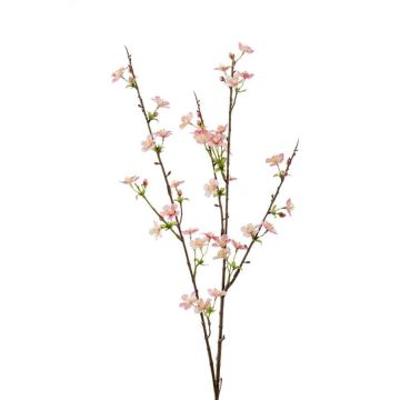 Umělá větev jabloně TOSCA s květy, růžová, 85cm