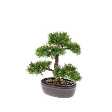 Umělý bonsai cedr BERTOLT v misce, 30cm