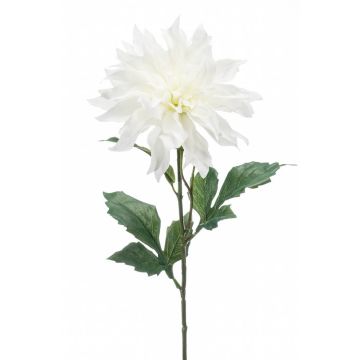 Umělá květina Dahlia CINTHIA, bílá, 60cm, Ø16cm