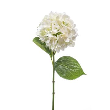 Textilní květinová hortenzie ENEA, bílá, 65cm