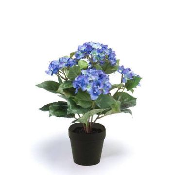 Textilní květina hortenzie LAIDA, modrá, 35cm, Ø7-10cm